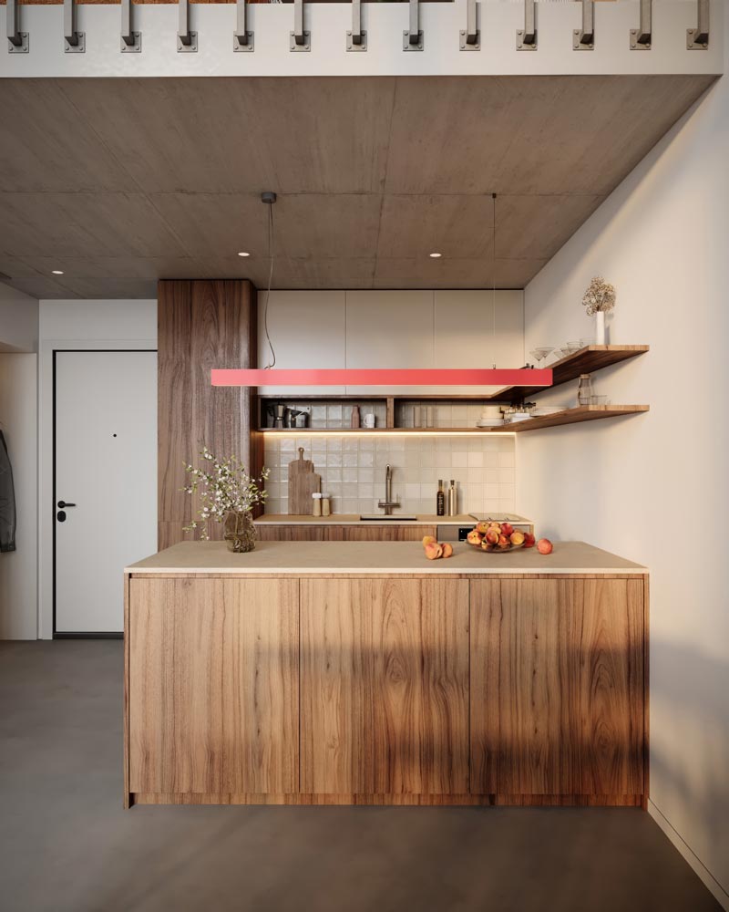 Kailoft---Open-Living-at-its-Best--Küche-Detailt Ja. Es gibt ein durchdachtes Interior-Konzept,<br />
das du übernehmen oder individuell<br />
anpassen kannst.
