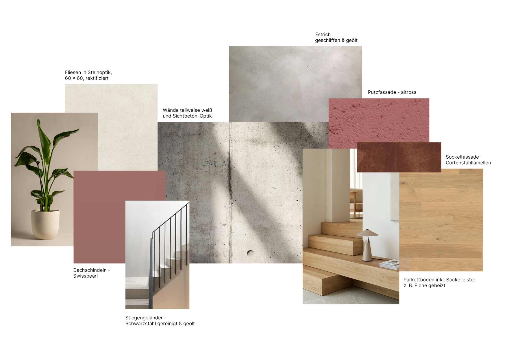 Test-Moodboard Wir arbeiten derzeit an einer Car-Sharing-Lösung direkt im Haus. So sollen die Bewohner:innen künftig unkompliziert auf ein Auto zugreifen können – ohne selbst eines besitzen zu müssen.